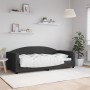 Black fabric sofa bed 90x190 cm by vidaXL, Beds and slatted bases - Ref: Foro24-354123, Price: 213,07 €, Discount: %