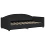 Sofá cama tela negro 90x190 cm de vidaXL, Camas y somieres - Ref: Foro24-354123, Precio: 213,07 €, Descuento: %