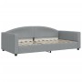 Sofá cama tela gris claro 100x200 cm de vidaXL, Camas y somieres - Ref: Foro24-354116, Precio: 230,09 €, Descuento: %