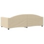 Sofá cama tela color crema 100x200 cm de vidaXL, Camas y somieres - Ref: Foro24-354120, Precio: 224,16 €, Descuento: %