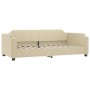 Cream fabric sofa bed 80x200 cm by vidaXL, Beds and slatted bases - Ref: Foro24-354204, Price: 222,99 €, Discount: %