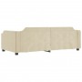 Cream fabric sofa bed 80x200 cm by vidaXL, Beds and slatted bases - Ref: Foro24-354204, Price: 222,99 €, Discount: %