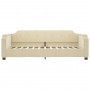 Cream fabric sofa bed 100x200 cm by vidaXL, Beds and slatted bases - Ref: Foro24-354214, Price: 234,99 €, Discount: %