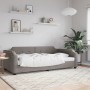 Taupe gray fabric sofa bed 80x200 cm by vidaXL, Beds and slatted bases - Ref: Foro24-354203, Price: 219,48 €, Discount: %