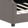 Taupe gray fabric sofa bed 80x200 cm by vidaXL, Beds and slatted bases - Ref: Foro24-354203, Price: 219,48 €, Discount: %