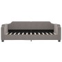 Taupe gray fabric sofa bed 100x200 cm by vidaXL, Beds and slatted bases - Ref: Foro24-354213, Price: 234,35 €, Discount: %