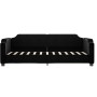 Black fabric sofa bed 90x200 cm by vidaXL, Beds and slatted bases - Ref: Foro24-354207, Price: 226,02 €, Discount: %