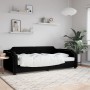 Black fabric sofa bed 80x200 cm by vidaXL, Beds and slatted bases - Ref: Foro24-354202, Price: 206,78 €, Discount: %