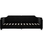 Black fabric sofa bed 80x200 cm by vidaXL, Beds and slatted bases - Ref: Foro24-354202, Price: 207,99 €, Discount: %