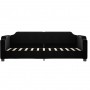 Black fabric sofa bed 100x200 cm by vidaXL, Beds and slatted bases - Ref: Foro24-354212, Price: 234,74 €, Discount: %