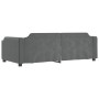 Sofá cama tela gris oscuro 100x200 cm de vidaXL, Camas y somieres - Ref: Foro24-354211, Precio: 234,35 €, Descuento: %