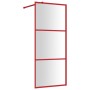 Shower door screen with transparent red ESG glass 90x195 cm by vidaXL, Shower walls and screens - Ref: Foro24-154936, Price: ...