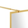 Duschtürtrennwand aus transparentem Glas ESG Gold 100x195 cm von vidaXL, Duschwände und Duschwände - Ref: Foro24-154947, Prei...