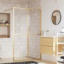 Transparent glass shower door screen ESG gold 118x195 cm by vidaXL, Shower walls and screens - Ref: Foro24-154949, Price: 175...