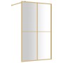 Transparent glass shower door screen ESG gold 118x195 cm by vidaXL, Shower walls and screens - Ref: Foro24-154949, Price: 175...