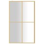 Transparent glass shower door screen ESG gold 118x195 cm by vidaXL, Shower walls and screens - Ref: Foro24-154949, Price: 175...