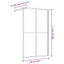 Transparent glass shower door screen ESG gold 118x195 cm by vidaXL, Shower walls and screens - Ref: Foro24-154949, Price: 175...