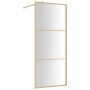 Transparent glass shower door screen ESG gold 80x195cm by vidaXL, Shower walls and screens - Ref: Foro24-154935, Price: 176,4...