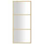 Transparent glass shower door screen ESG gold 80x195cm by vidaXL, Shower walls and screens - Ref: Foro24-154935, Price: 176,4...