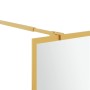 Duschtürtrennwand transparentes Glas ESG Gold 80x195cm von vidaXL, Duschwände und Duschwände - Ref: Foro24-154935, Preis: 176...