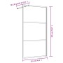 Transparent glass shower door screen ESG gold 115x195 cm by vidaXL, Shower walls and screens - Ref: Foro24-154941, Price: 211...