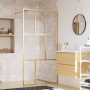 Shower door screen with transparent ESG golden glass 100x195 cm by vidaXL, Shower walls and screens - Ref: Foro24-154957, Pri...