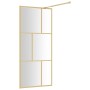 Duschtürtrennwand transparentes Glas ESG Gold 80x195cm von vidaXL, Duschwände und Duschwände - Ref: Foro24-154953, Preis: 173...