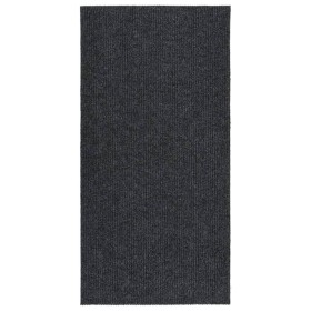 Alfombra de pasillo atrapa suciedad 100x200 cm gris antracita de vidaXL, Alfombras - Ref: Foro24-327167, Precio: 41,08 €, Des...