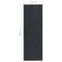 Alfombra de pasillo atrapa suciedad 100x300 cm gris antracita de vidaXL, Alfombras - Ref: Foro24-327169, Precio: 56,79 €, Des...