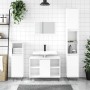 Glossy white plywood bathroom cabinet 30x30x100 cm by vidaXL, bathroom vanities - Ref: Foro24-831558, Price: 58,60 €, Discoun...