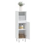 Engineered wood bathroom cabinet in white, 30x30x100 cm by vidaXL, bathroom vanities - Ref: Foro24-831556, Price: 51,73 €, Di...