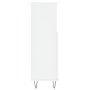 Engineered wood bathroom cabinet in white, 30x30x100 cm by vidaXL, bathroom vanities - Ref: Foro24-831556, Price: 51,73 €, Di...