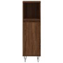 Armario de baño madera contrachapada marrón roble 30x30x100 cm de vidaXL, Tocadores de baño - Ref: Foro24-831563, Precio: 54,...