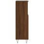 Armario de baño madera contrachapada marrón roble 30x30x100 cm de vidaXL, Tocadores de baño - Ref: Foro24-831563, Precio: 54,...