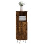 Smoked oak plywood bathroom cabinet 30x30x100 cm by vidaXL, bathroom vanities - Ref: Foro24-831561, Price: 50,35 €, Discount: %