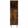 Smoked oak plywood bathroom cabinet 30x30x100 cm by vidaXL, bathroom vanities - Ref: Foro24-831561, Price: 50,35 €, Discount: %