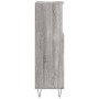 Armario de baño madera contrachapada gris Sonoma 30x30x100 cm de vidaXL, Tocadores de baño - Ref: Foro24-831562, Precio: 54,7...