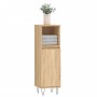 Sonoma oak plywood bathroom cabinet 30x30x100 cm by vidaXL, bathroom vanities - Ref: Foro24-831559, Price: 58,33 €, Discount: %