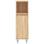 Sonoma oak plywood bathroom cabinet 30x30x100 cm by vidaXL, bathroom vanities - Ref: Foro24-831559, Price: 58,33 €, Discount: %