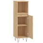 Sonoma oak plywood bathroom cabinet 30x30x100 cm by vidaXL, bathroom vanities - Ref: Foro24-831559, Price: 58,33 €, Discount: %