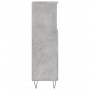 Armario de baño madera contrachapada gris hormigón 30x30x100 cm de vidaXL, Tocadores de baño - Ref: Foro24-831560, Precio: 53...