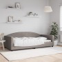 Sofá cama tela gris taupe 100x200 cm de vidaXL, Camas y somieres - Ref: Foro24-354119, Precio: 224,16 €, Descuento: %