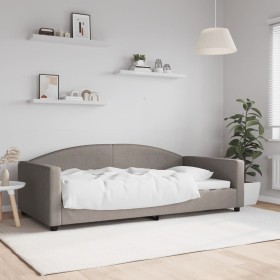 Sofá cama tela gris taupe 100x200 cm de vidaXL, Camas y somieres - Ref: Foro24-354119, Precio: 218,99 €, Descuento: %