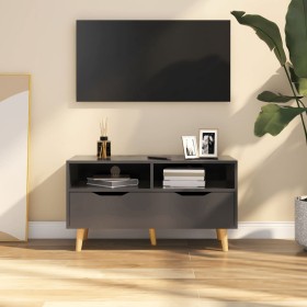 Gray engineered wood TV cabinet 90x40x48.5 cm by vidaXL, TV Furniture - Ref: Foro24-326779, Price: 95,99 €, Discount: %