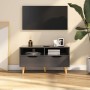 Gray engineered wood TV cabinet 90x40x48.5 cm by vidaXL, TV Furniture - Ref: Foro24-326779, Price: 95,46 €, Discount: %