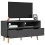 Gray engineered wood TV cabinet 90x40x48.5 cm by vidaXL, TV Furniture - Ref: Foro24-326779, Price: 95,46 €, Discount: %