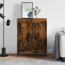 Smoked oak engineered wood sideboard 69.5x34x90 cm by vidaXL, Sideboards - Ref: Foro24-830201, Price: 77,99 €, Discount: %