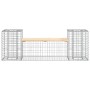 Gabion design garden bench solid pine wood 183x41x60.5 cm by vidaXL, garden benches - Ref: Foro24-834387, Price: 140,75 €, Di...