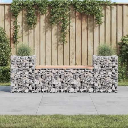 Gabionen-Design-Gartenbank aus Douglasienholz, 183 x 41 x 60,5 cm von vidaXL, Gartenbänke - Ref: Foro24-834388, Preis: 141,99...