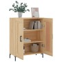 Aparador de madera de ingeniería roble Sonoma 69,5x34x90 cm de vidaXL, Aparadores - Ref: Foro24-830199, Precio: 76,39 €, Desc...